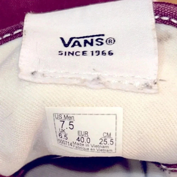 Vans Filmore Decon Sneakers Port Royale Size 7.5 - Picture 6 of 8